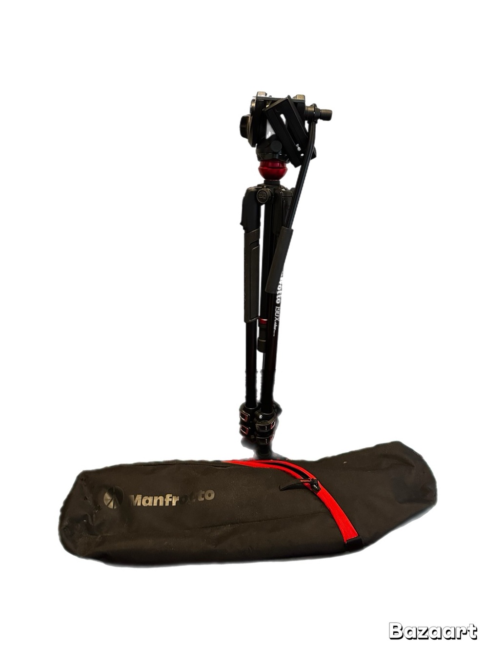 Manfrotto 190X Video Tripod with Fluid Head & Carrying Bag